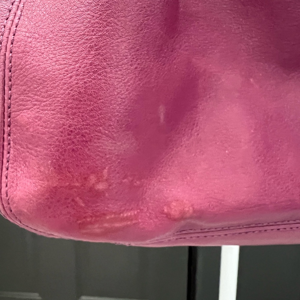 Coach Purple Shoulder Bag with Gold Accents - Picture 5 of 13